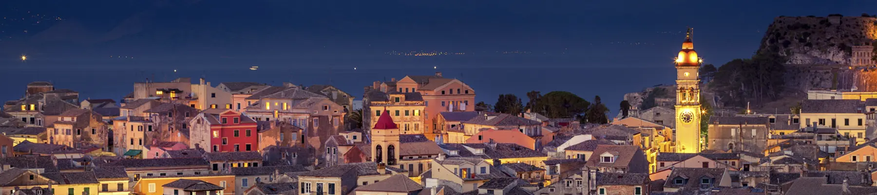 Corfu By Night Image